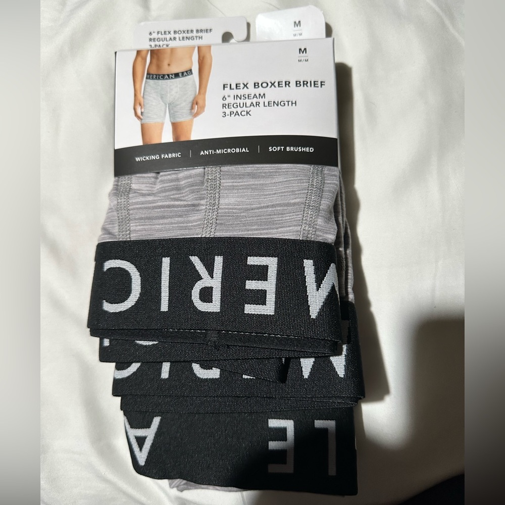 American Eagle Flex Boxer Brief 6” inseam 3pack